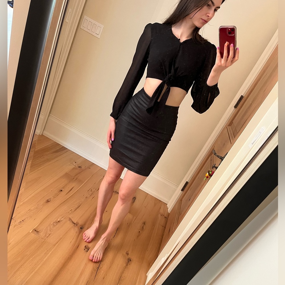 All Saints - Demin Pencil Skirt